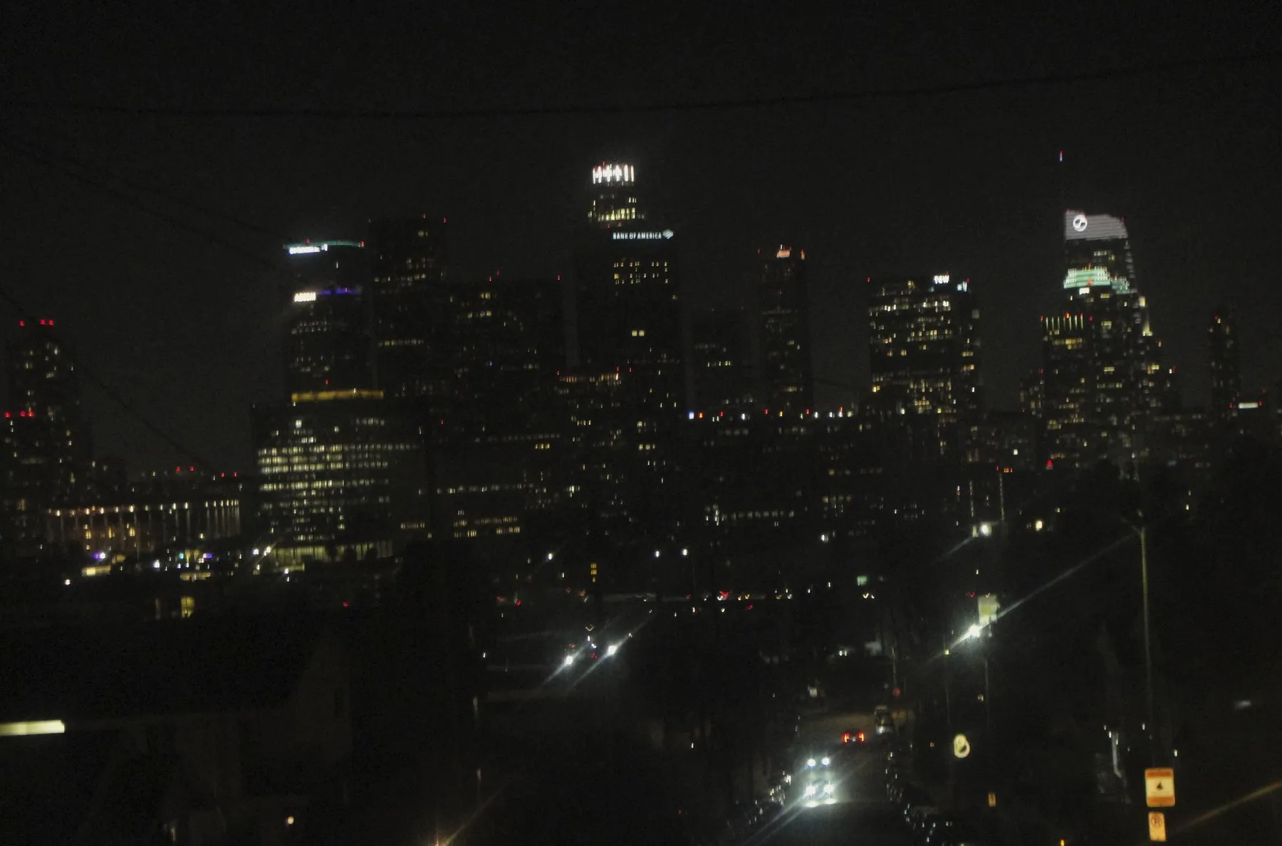 Downtown Los Angeles at night